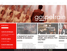 Tablet Screenshot of gospelrain.pl